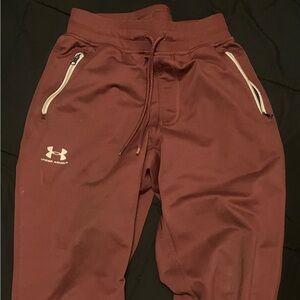 Under Armour Maroon Joggers adult small